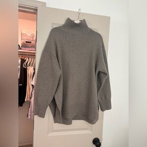 H&M Split-Hem Oversized Turtleneck